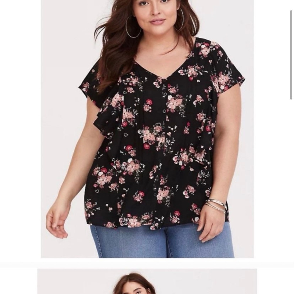 Torrid v neck blouse